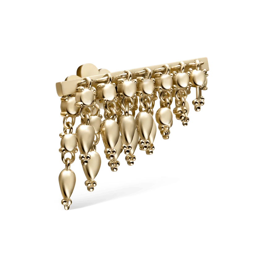 Tassel Bar Threaded Stud Earring - Image 26
