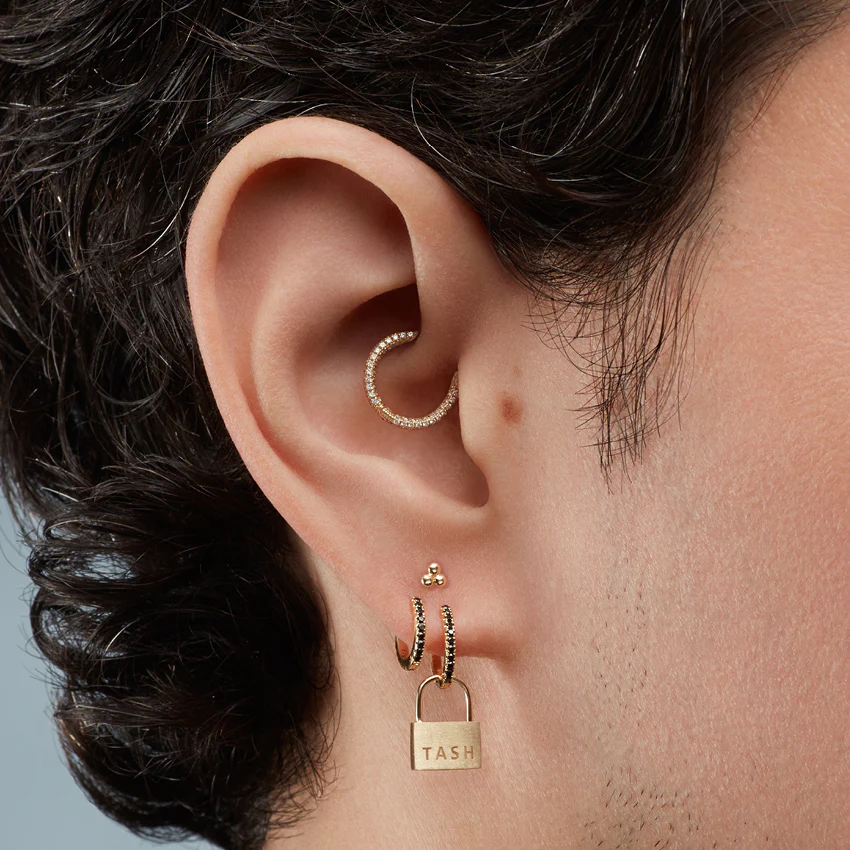Three Ball Trinity Stud Earring - Image 14