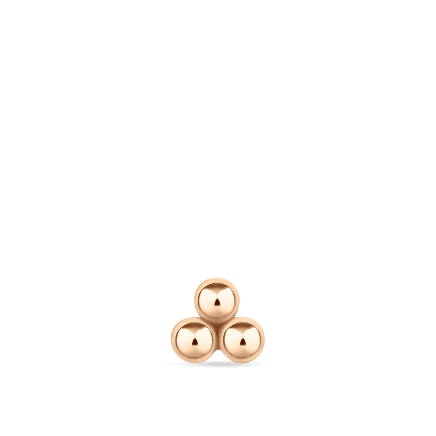 Three Ball Trinity Stud Earring - Image 19