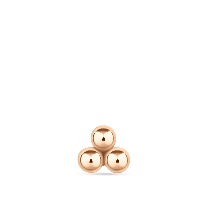 Three Ball Trinity Stud Earring - Image 22